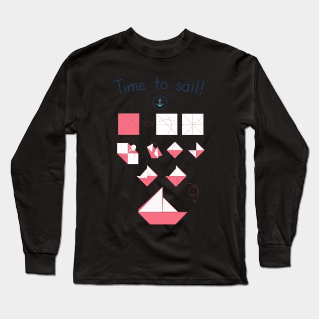 Time to sail! Long Sleeve T-Shirt by Alessandro Aru